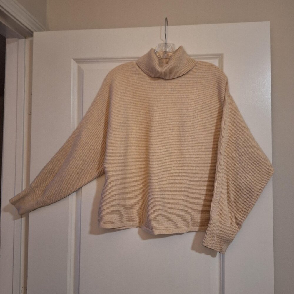 Old Navy Ribbed Cropped Batwing Turtleneck